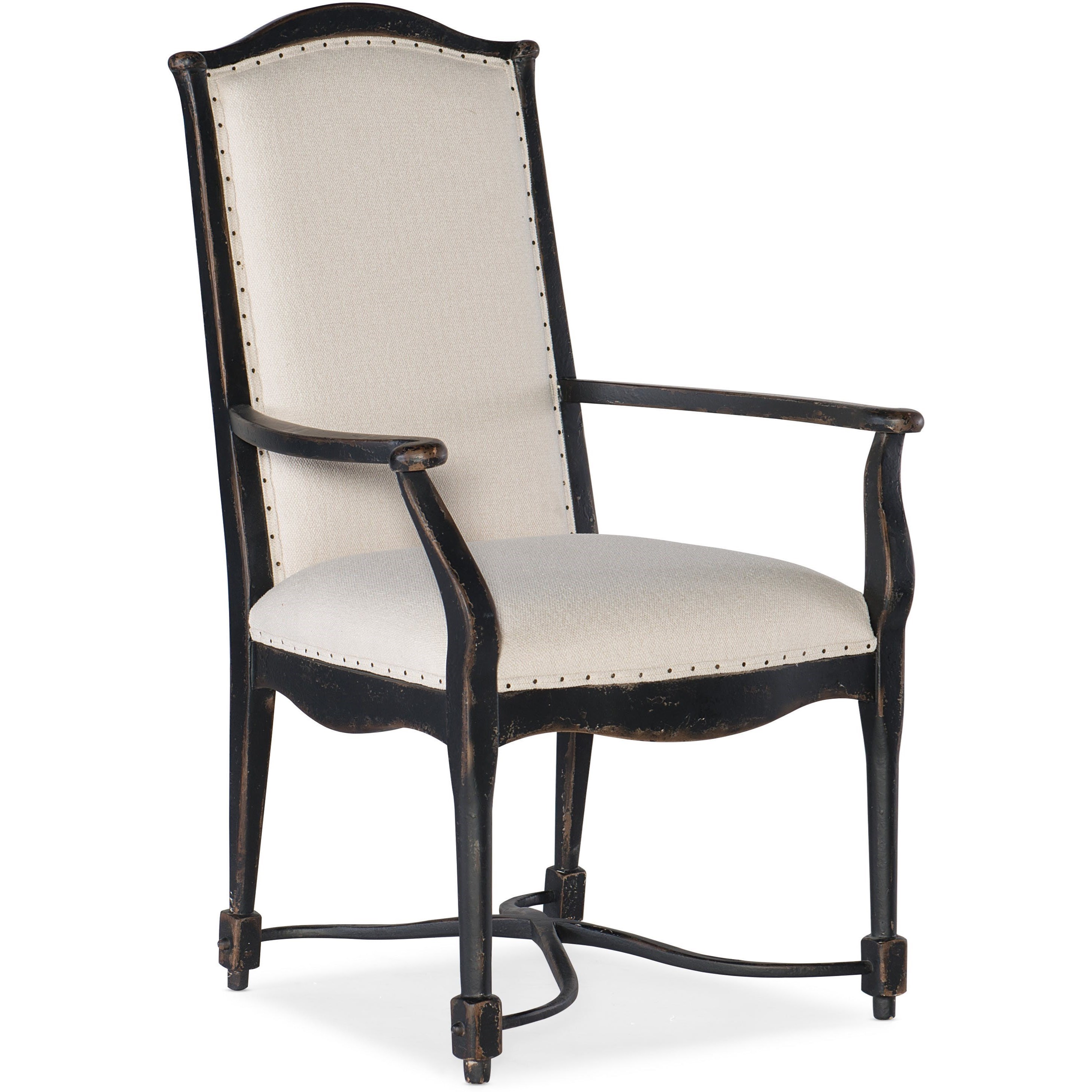 Upholstered Back Arm Chair